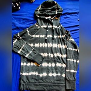 Grey & White Tye Dye Hoodie